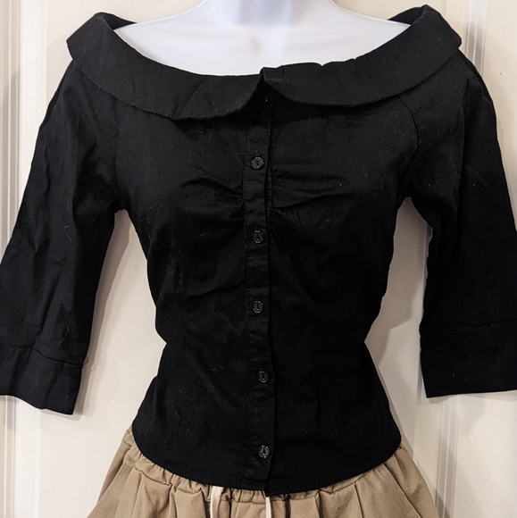 sophia Tops - Black Top Size Small